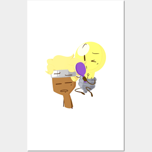 Paintbrush and Lightbulb (Inanimate Insanity) Posters and Art